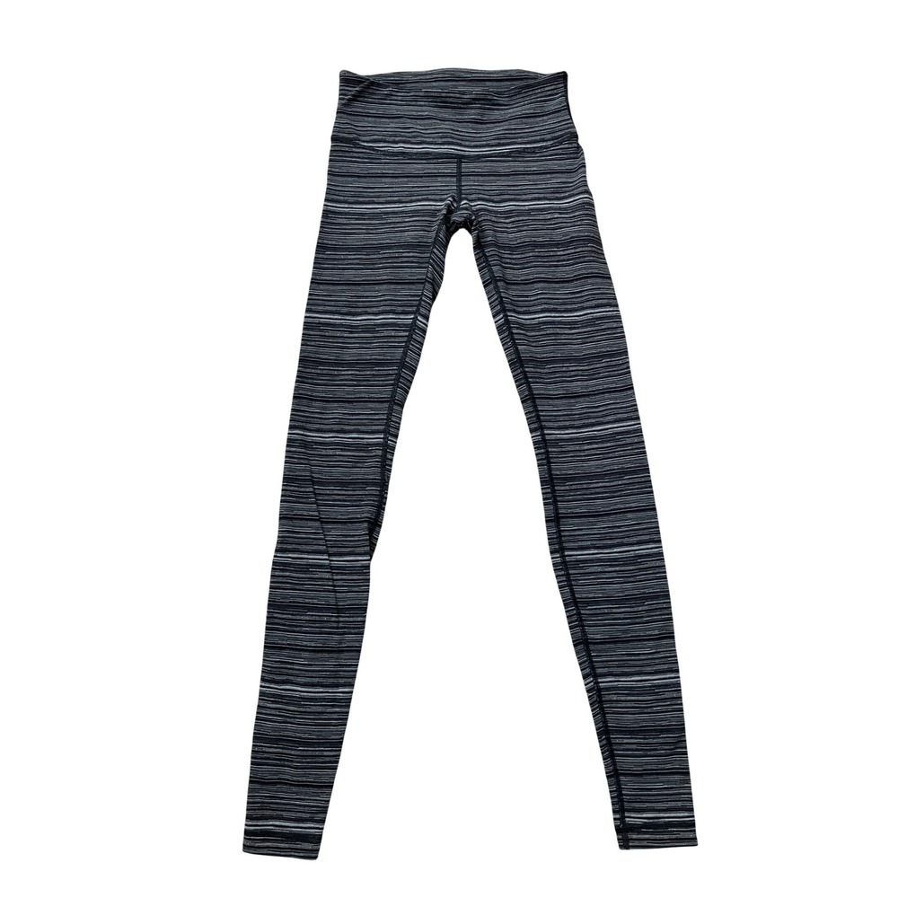 Lululemon Align High Rise Striped Leggings Women Size 4‎ Athleisure